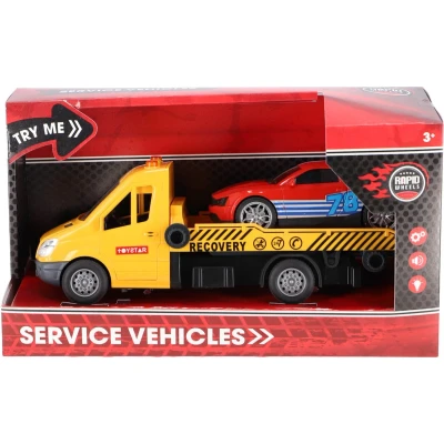 Afbeelding van Rapid Wheels Sleepauto + Auto Licht En Geluid