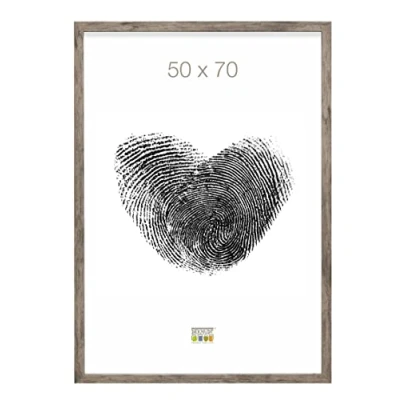 Afbeelding van Deknudt Frames fotolijst S45RH7 grijs beige hout 50x70 cm