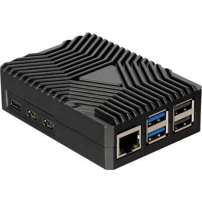 Afbeelding van Joy it RB AlucaseP5 09 SBC behuizing Geschikt voor serie: Raspberry Pi Incl. passieve koeler Zwart