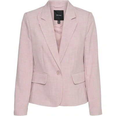 Afbeelding van Vero Moda Vmcassidy SLIM Blazer, Dames, Maat: 36, Nostalgia rose melange