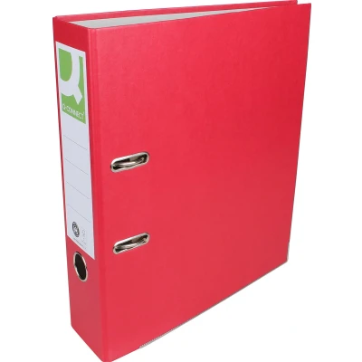 Afbeelding van Q Connect ordner A4 uit Recycolor papier 80mm Rood