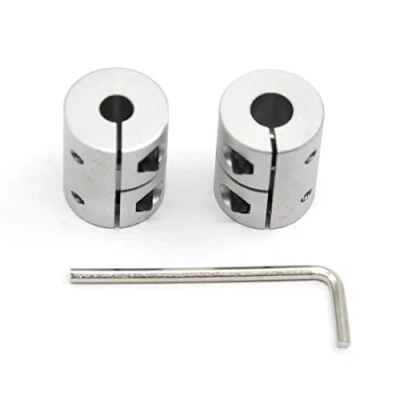 Afbeelding van Befenybay 2 stuks 6,35 mm op 8 askoppeling, 25 lengte, 20 diameter, koppeling, aluminiumlegering, voor 3D printer, CNC machine (6,35 x mm)