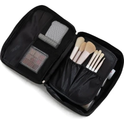 Afbeelding van Makeuptas / Makeup Make up borstels/ Travel Reizen Opbergen Toilettas Zwart