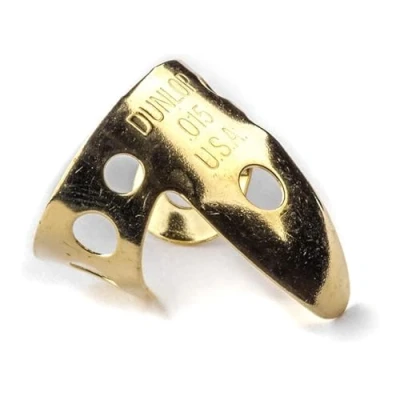 Afbeelding van Dunlop Fingerpick Brass Tube 015&quot; messing Plectrum