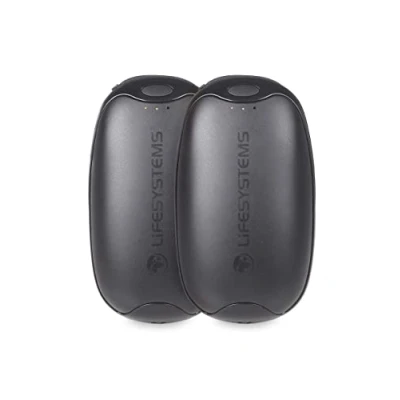 Afbeelding van Lifesystems Oplaadbare dubbel pack handwarmers met powerbank functionaliteit, USB &amp; C 2x 5.000 mAh batterijen, 3 warmte instellingen, tot 9 uur