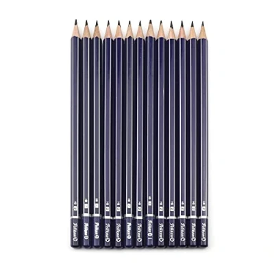 Afbeelding van Pelikan 979393 potlood hardheid HB met gum, 12 stuks
