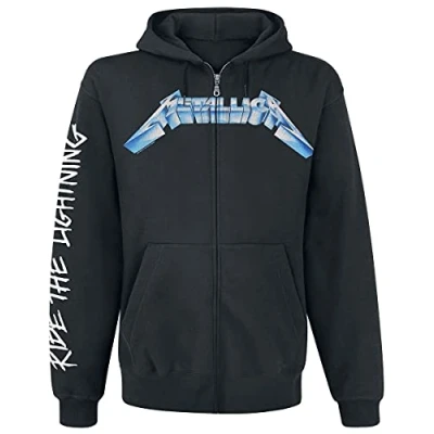 Afbeelding van Metallica Vest met capuchon L Ride The Lightning Zwart