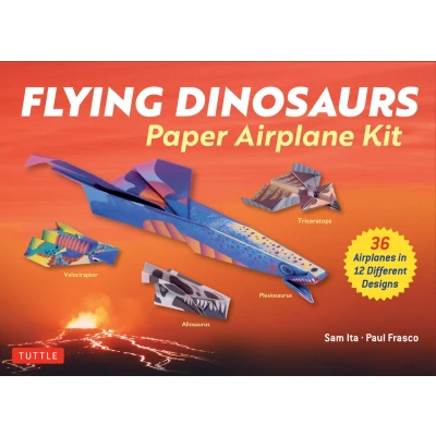 Afbeelding van Flying Dinosaurs Paper Airplane Kit /anglais: 36 Airplanes in 12 Different Designs!
