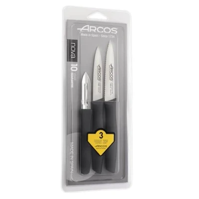 Afbeelding van Arcos 189700 Paring messen set, Acier_inoxydable, zwart, normaal
