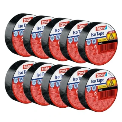 Afbeelding van tesa 56192 Isolatietape Zwart (l x b) 10 m 15 mm stuk(s)