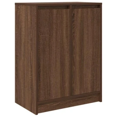 Afbeelding van vidaXL Dressoir 57x34x76 cm bewerkt hout bruin eikenkleurig
