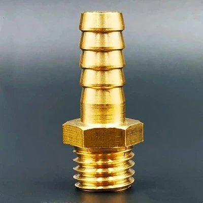 Afbeelding van M16 M18 M20 Metrische Buitendraad Naar 8mm 10mm 12mm Slangpilaar Messing Pijp Montage Koppeling connector Adapter M18x1.5 tot