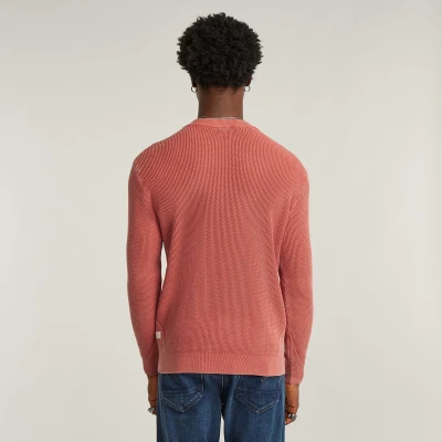 Afbeelding van G STAR Serrated Trui, Heren, Maat: Medium, Lt antic red gd