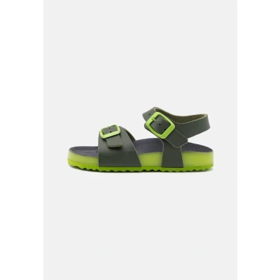 Afbeelding van Geox Ghita BOY Sandalen voor kinderen, Maat: 26, Dark green/lime Hoogwaardig imitatieleer
