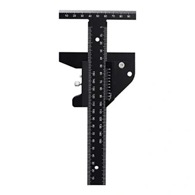 Afbeelding van houtbewerkingspen markering T vormige liniaal DIY gereedschap aluminiumlegering professioneel