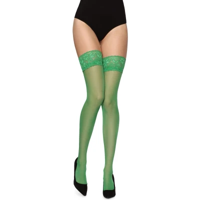 Afbeelding van Merry Style Dames Hold Up Kousen 20 Denier Licht glanzend Elastisch Polyamide MS GB 209 Gras M L