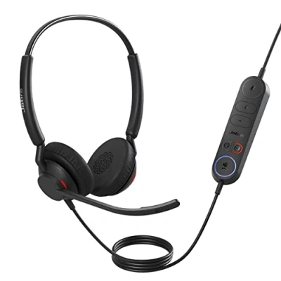 Afbeelding van Jabra Engage 40 Inline Link USB (Bedraad, A), Kantoorheadset, Zwart