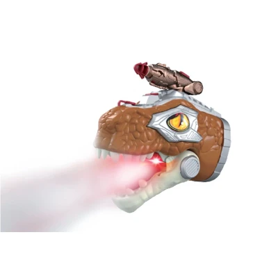 Afbeelding van Dinoworld Dinosaurus Handpop met Stoom Licht en Geluid, 17cm