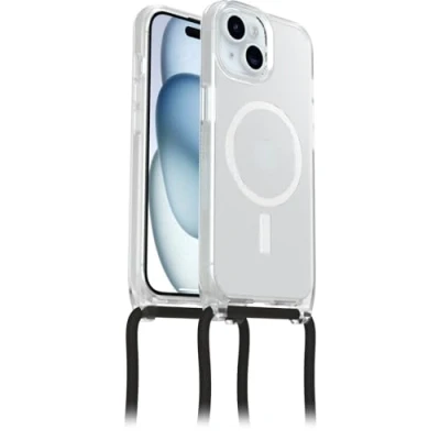 Afbeelding van Otterbox React Apple iPhone 15 Back Cover Transparant Met Koord
