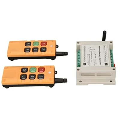 Afbeelding van DC 12V Relais Afstandsbediening Schakelaar, Draadloze RF 6CH Module 433Mhz Zender Ontvanger Kit met voor Garage Deuropeners, LED Verlichting