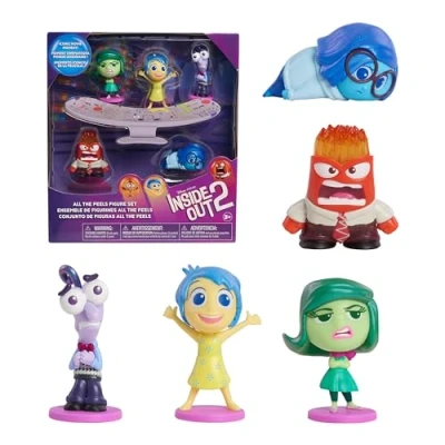 Afbeelding van Just Play Disney en Pixar Inside Out 2 All The Feels Figuurset, figuurverzameling van 2,5 tot 5,9 cm hoogte, kinderspeelgoed vanaf 5 jaar, 22,86