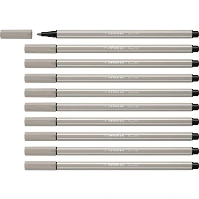 Afbeelding van Viltstift STABILO Pen 68/93 warm grijs