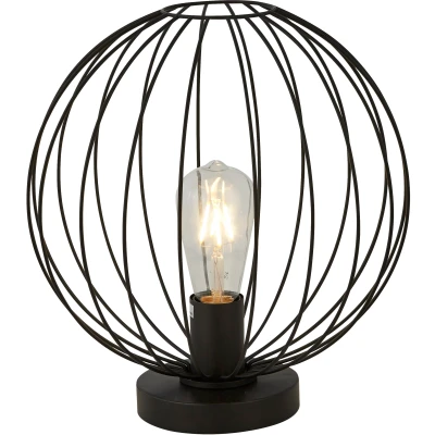 Afbeelding van Searchlight Rondo Tafellamp Ø 30 X Cm Zwart