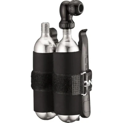 Afbeelding van Lezyne Twin Kit und Lever Combo Co2 pomp, zwart/zilver