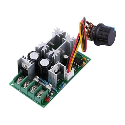 Afbeelding van DC 12 V, 24 36 48 20 A, PWM, snelheidsregelaar, gelijkstroommotor
