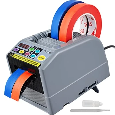 Afbeelding van VEVOR Automatische plakbandafroller, 25 W, bandsnijmachine, bandbreedte 6 60 mm, bandlengte 5 999 voor industrie, kantoor, huis, winkels