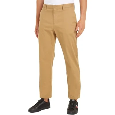 Afbeelding van Tommy Hilfiger Heren Mercer Essential Twill Chino Classic Khaki 30W/29L, Klassieke Khaki, 30W / 29L