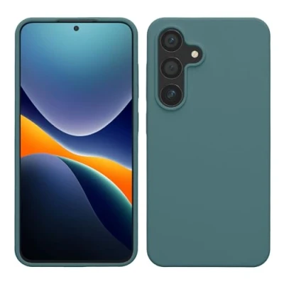 Afbeelding van kwmobile telefoonhoesje geschikt voor Samsung Galaxy S24 Hoesje met siliconen coating Smartphone case in Arctische nacht