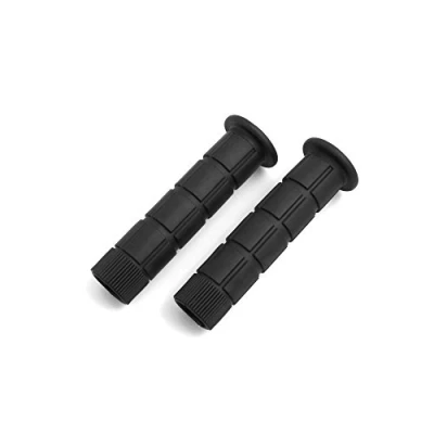 Afbeelding van System S Rubberen fietsgrepen, fietsgreep, stuurgrepen, voor fiets, BMX MTB, zwart