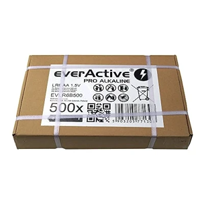Afbeelding van 500x everActive Pro Alkaline LR6 AA alkalinebatterij (industrieel grootverpakking)