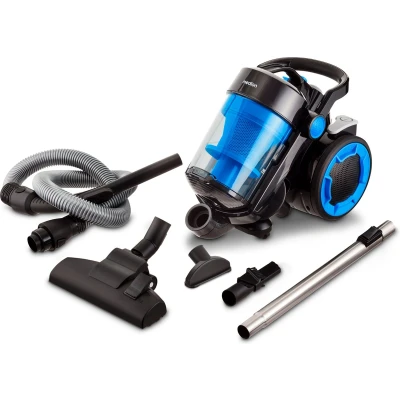 Afbeelding van MEDION stofzuiger zonder stofzak P4000 (900 watt vermogen, 4,3 liter stofreservoir, wasbaar HEPA 13 filter, 11 m werkbereik, MD 11906) blauw