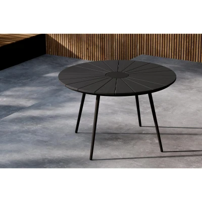 Afbeelding van Svea Esra ronde eettafel Ø120 cm zwart Metaal