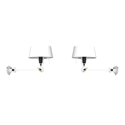 Afbeelding van Tonone Bolt Bed Underfit wandlamp install set van 2 Pure White