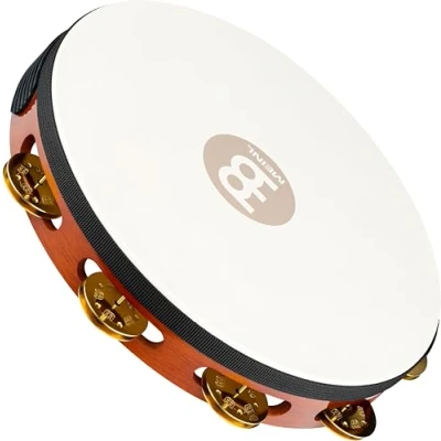 Afbeelding van Meinl veltambourine TAH1B AB, Brass Tamboerijn