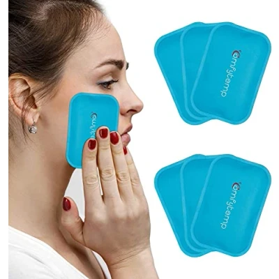 Afbeelding van Comfytemp Mini gel koelpads, 6 stuks, meervoudig kompres, herbruikbare koelpack voor kinderen, hoofdpijn, kiespijn, vermoeide ogen, borstvoeding, insectenbeten, eerste hulp, klein koelkompres