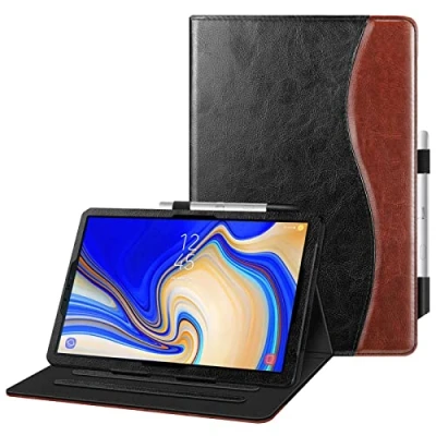 Afbeelding van Fintie Hoes Compatibel met Samsung Galaxy Tab S4 10.5 T830/T835 2018 tablets Meerhoek weergave kunstlederen beschermhoes, bestandssleuven en S penhouder, automatische slaap /ontwakingsfunctie, tweekleurige