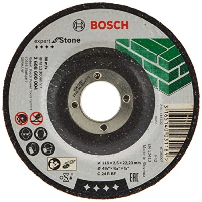 Afbeelding van Bosch Accessoires Doorslijpschijf gebogen Expert for Stone C 24 R BF, 125 mm, 22,23 2,5 mm 1 stuks 2608600222