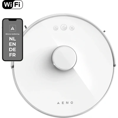 Afbeelding van AENO RC2S robotstofzuiger Dweil functie Smart app NL 2.5KPa Wit