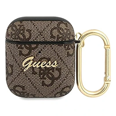 Afbeelding van Guess Airpods 2 Case Bruin TPU 4G Pattern
