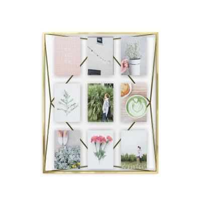 Afbeelding van Umbra Collagelijst Prisma Messing Mat 9,5x45,7x55,9cm