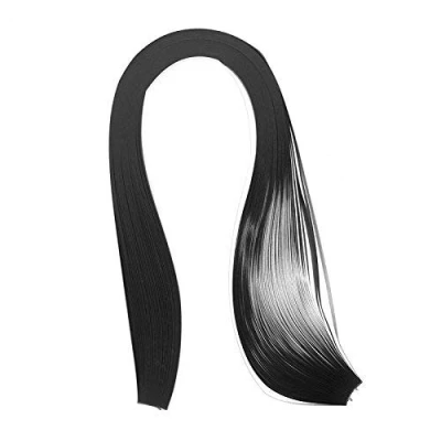 Afbeelding van Papier Quilling Strips Set, 240 Stuks Papers 5mm 54cm Lengte Effen Kleur Zwart