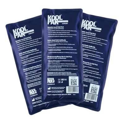 Afbeelding van Koolpak Set van 3 warmte en koudeverpakkingen, herbruikbaar, 12 x 29 cm