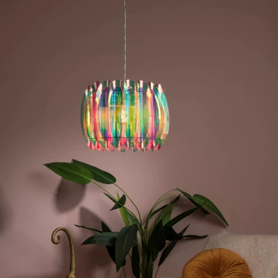 Afbeelding van Lucide GLINSTAR Hanglamp Ø 40 cm 1xE27 Multicolor
