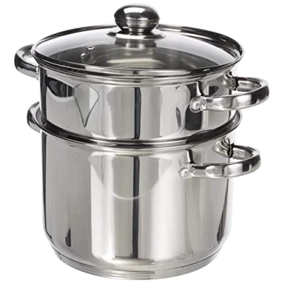 Afbeelding van Couscous pan 3 in 1 Couscoussier Roestvrij staal 6L