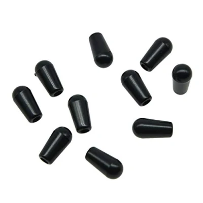 Afbeelding van KAISH 10Pcs Metrische M3.5 Gitaar 3 Manier Tuimelschakelaar Tip Schakelaar Knop Cap voor Epiphone LP Les Paul Zwart