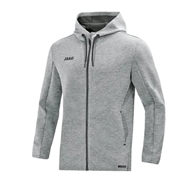 Afbeelding van Jas met kap Premium Basics Lichtgrijs gemeleerd / S